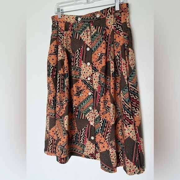 Vintage Southwestern Style Skirt‎ Binder Sportswear Size 14 RUNS SMALL - Picture 3 of 10